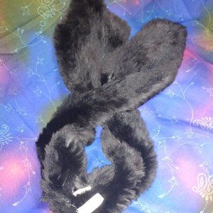 ❤️Vintage SCAASI Genuine Black Mink Fur Collar Adjustable